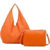 ANGELO Borsa a Spalla da Donna, Borsa a Sacca con Fori Grande Capiente, Inclusa Borsetta a Tracolla Regolabile, Shopping Bag in Pelle PU per Lavoro, Ufficio, Viaggio, Primavera Estate