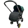 Brogtorl Coprigambe universale compatibile con seggiolino e passeggini Doona, coprigambe caldo impermeabile adatto per seggiolino auto e passeggini al 95%