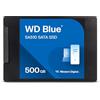 Western Digital WD Blue SA510, 500 GB, 2.5" SATA SSD, fino a 560 MB/s, Include Acronis True Image per Western Digital, clonazione e migrazione del disco, backup completo e ripristino rapido, protezione da ransomware