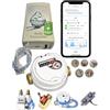 ODevice Kit intelligente per Contatori Acqua Impulsi, Flussometro WiFi LoRa -ODevice- Telelettura, Monitoraggio, Allarmi Perdite, Volume, Livello Serbatoio, Irrigazione, Misura Distanza, Rilevamento, Piscina