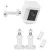 Tyeyober Supporto da parete compatibile con Ring Spotlight Cam Battery,Ring Spotlight Cam Plus/Pro(Batteria),Ring Stick Up Cam Pro (Batteria),supporto di sicurezza regolabile a 360° per telecamera di sicurezza