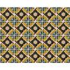 Il Maghrebino 20 Mattonelle in Ceramica Smaltata - Stile Geometrico (Continental) - 10x10 cm spessore 0,6 cm - Mattonelle Tunisine realizzate con Serigrafia Artigianale - Adatte a rivestimento