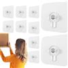 Generic Gancio adesivo da parete, nessun danno, per cornice, da bagno, 10 ganci adesivi, ganci per asciugamani, da cucina, da parete, senza chiodi per bagno, cucina