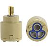 Generico Cartucce per rubinetti in ceramica da 25 mm, Sostituzione cartuccia disco in ceramica, Cartuccia ceramica a maniglia per doccia di bagno e parti di rubinetto di soffione di doccia