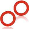 ieron 2 guarnizioni di ricambio in silicone per valvola di scarico del WC, a prova di perdite, 630-0030 (rosso)