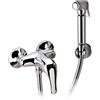 Remer - Shut off - Set Relax con Doccia a Pulsante, Flessibile, Miscelatore Doccia e Supporto Lux - C332REL