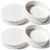 ENUTROF Protettiva Copertura Decorativa per Fori da Parete Tappo Decorativo | 4PCS Tubo DN 75 in PVC per Tubatura Protezione (DN75)