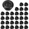 M METERXITY 30-Pack Passacavi In Gomma Per Ringhiera, Foro Di 7mm Anello Con Occhiello Da 5mm ID Guarnizione Per Cablaggio, Cavo, Automobilistico, Passacavi Auto [Nero]