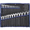 SW-Stahl Set di Chiavi Combinate 25 Pezzi, 6-32 mm, Acciaio, 00925L | Kit professionale con chiavi fisse e ad anello, include custodia arrotolabile, ideale per officina e riparazioni auto