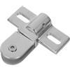 Hemobllo Cerniere Per Box Doccia in Metallo, Cerniera Pivot Per Porta in Vetro Con Kit Completo Ferramenta, Cerniere Porta Doccia Per Installazione Bidirezionale in Acciaio Inox