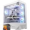 AGM store Pc Gaming RYZEN 7 7800X3D Bianco - Scheda video RTX 5070 12GB - RAM 32GB DDR5 6000 - Nvme 1TB ssd - Dissipatore a Liquido 360mm - Wifi e Bluetooth - W11