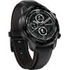 TicWatch Pro 3 GPS Smartwatch Unisex, Wear OS, Display a doppio strato 2.0, Batteria a lunga durata, Nero (Shadow Black)