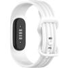 GIOPUEY Cinturini Compatibile con Google Fitbit Air, Morbido Silicone Cinturino [Resistente all'Usura] [Traspirante] - White