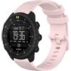 GIOPUEY Cinturini Compatibile con Suunto Core 2, Morbido Silicone Cinturino [Resistente all'Usura] [Traspirante] - Pink