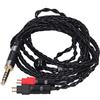 ASHATA Cavo di Ricambio per Sennheiser, Cavo Placcato Argento OCC Bilanciato a Doppio Ago a 8 Core per Sennheiser HD600 HD580(4.4MM Bilanciati)