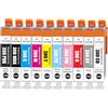 Yongairuink Confezione da 10 inchiostri compatibili PFI-300 PFI300 per PFI-300MBK PFI-300PBK PFI-300C PFI-300M PFI-300Y PFI-300PM PFI-300PC PFI-300R PFI-300GY PFI-30CO per agePROGRAF -300