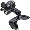 Pinyenr Porta Cellulare Auto, 360 Gradi di Rotazione Universale Porta Telefono Auto | Supporto Telefono Auto con Clip a Molla, portacellulare auto per Cruscotto Auto Specchietto Retrovisore Aletta Parasole 1pc