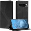 Mo-Somnus Cover per Google Pixel 9 Pro XL/10 Pro XL, Custodia Google 10 Pro XL Portafoglio, Cover Protettiva Libro Antiurto Case Flip Wallet Pelle PU con [3 Slot per Schede] [Magnetica] (Nero)
