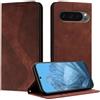 Mo-Somnus Cover per Google Pixel 9 Pro XL/10 Pro XL, Custodia Google 10 Pro XL Portafoglio, Cover Protettiva Libro Antiurto Case Flip Wallet Pelle PU con [3 Slot per Schede] [Magnetica] (Marrone)