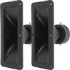 PRETYZOOM Tweeter Tromba Rettangolare 2 Pezzi, 75-150W PP Nero per Palco