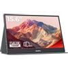 DHPL Monitor portatile da 15,6 pollici, schermo FHD 1080P IPS, altoparlante integrato, interfaccia USB-C/HDMI, schermo portatile per laptop, PC, Mac, cellulare e console di gioco, custodia protettiva
