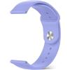 PinnWaa Cinturino in Silicone 22mm per Garmin/Huawei/Amazfit/Samsung/Xiaomi | Cinturino Regolabile per Samsung/Xiaomi/TicWatch/OnePlus/CMF by Nothing/Motorola/Polar, Sgancio Rapido, Morbido, Viola