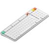 nuphy Air100 V3 - Tastiera meccanica wireless a basso profilo, 99 tasti, layout 100%, struttura guarnizione con pulsante, hot swap RGB, supporta Bluetooth/2,4 GHz/USB-C (layout tedesco QWERTZ)