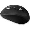 V7 MW100 - 1E Wireless Mouse ottico con 4 tasti e DPI regolabile, Nero