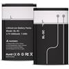 WAEUUKKPO 2 batterie BL-5C, ad alta capacità, 2000 mAh, 3,7 V, per Nokia 6230, 6330, 6263, 6267, 6270, 6555, 6600, 6030, 6670, 6680, 6681, 6682 6820, 110 01 11 10 1110i 1112 1600 2300 2310 2600 2610