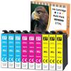 Starlet24 9x Cartucce 27XL Compatibili con Epson 27XL Multipack | T2715 T2712 T2713 T2714 per WorkForce WF-3620 WF-7710 WF-7620 WF-7715 WF-7720 WF-7610 WF-3640 WF-7210 WF-7110