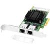 Euqvos per Intel E610 PCIe x4 2* RJ45 Port 10Gbase-T Adattatore di rete Ethernet 10Gb Supporto scheda LAN Windows Server/Windows/Linux/VMware/ESX