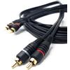 Drut Cavo di Terra per Mixer Giradischi RCA Doppio a RCA da 3 m con Cavo terminali di Terra (10 Piedi)