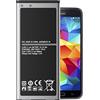 HamnaKhu Batteria di ricambio per Samsung Galaxy S5, 4300 mAh, HamnaKhu, compatibile con Samsung Galaxy S5 G900A AT&T, SM-G900V, G900F, G900H, G900R4, I9600, SM-G900P, SM-G900T