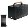 SGPC K49-V2 Mini ITX Case - 8.3L Small Form Factor, supporta GPU fino a 300mm, CPU Cooler fino a 69mm, SFX PSU, USB 3.0 e Type-C Front I/O, include 2 maniglie (K49BL e Gen4 Riser Cable v3)