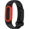 GIOPUEY Cinturini Compatibile con Google Fitbit Air, Morbido Silicone Cinturino [Resistente all'Usura] [Traspirante] - Black/Red