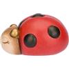 THUN - Coccinella Ella in ceramica, piccola - 8,2x6,5x4,8 - Ceramica