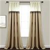 Lush Decor Terra - Coppia di tende per finestra, 213 x 137 cm, colore: Beige e Avorio