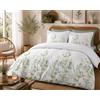 HOME LINGE PASSION - Parure copripiumino 240 x 260 cm - 100% percalle di cotone - copripiumino + 2 federe - motivo Montespan verde