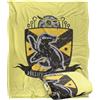 LOGOVISION Harry Potter Hufflepuff Quidditch Crest Coperta super morbida al tatto setoso - 152 x 127 cm