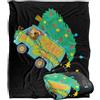 LOGOVISION Scooby Mystery Machine Christmas Coperta super morbida al tatto setoso - 152 x 127 cm