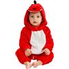 YloveM Costume da Dinosauro per Bambino Unisex Pagliaccetto Invernale per Neonato Tuta con Cerniera Flanella Tutina per Bambini per Ragazzi e Ragazze