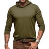 RQPYQF Maglietta da Uomo Manica Lunghe Casuale T-Shirt Maglie a Manica Lunga Leggera Top vestibilità Regolare CS42