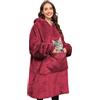CMTOP Felpe con Cappuccio Donna Oversize Hoodie Blanket Unisex Pullover Confortevole Sherpa Fleece Jumper Coperta Tasca Sweatshirt Cappotto Taglia Unica Felpa con Coperta Uomo Donna