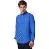 Harmont & Blaine Harmont&Blaine Camicia Uomo in Lino Manica Lunga CRN014010883B 8055168807185 - Blu Blu 854