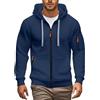 duaicnvow Felpa Uomo con Zip e Cappuccio Leggera Hoodie da Lavoro Manica Lunga | Giacca Militare Felpe Cotone con Cerniera Cotone Trekking Giacca Sportiva Autunno Taglie Forti Sweatshirt con Tasche Inverno