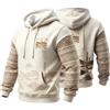 Generic Felpa con Cappuccio da Uomo con Stampa a Tema Western, Grafica da Cowboy, s