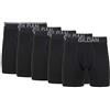 Gildan Boxer da Uomo in Cotone Elasticizzato, Confezione Multipla (Confezione da 4), Fuliggine Nera (Confezione da 5, Gamba Normale), L