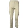 Generico LIVIANA Conti Pantalone Donna Modello Leggings Tessuto bengalina CNTR20 Made in Italy (44, Panna)