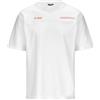K-Way T-Shirt a Maniche Corte Modello Fantome Lettering da Uomo, con vestibilità Regular, in Cotone, Colore Bianco.