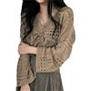 GGOOB Cottagecore Camicetta Crochet Top Cottagecore Abbigliamento Grunge Fata Grunge Fata Estetica Abbigliamento Fairycore